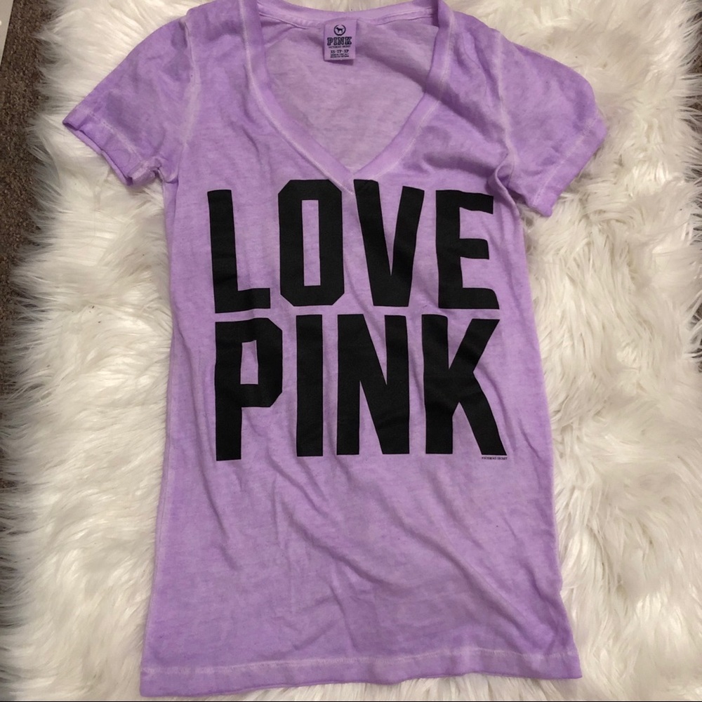 Victoria secret pink graphic v neck